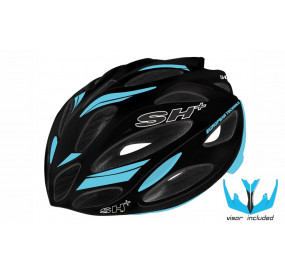 black and blue bike helmet