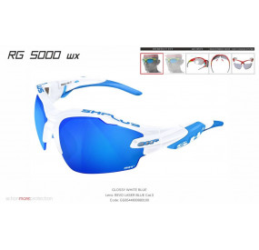 MULTISPORT - GLASSES "RG 5000 WX" WHITE/blue revo laser blue cat.3